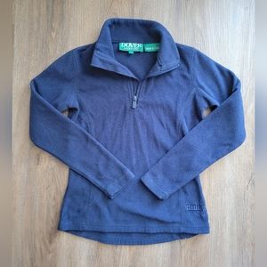 GUC Girl's Royal Blue Dover Saddelry 1/4 Zip Fleece Pullover